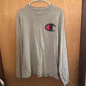*2FOR1*Grey and white champion long sleeve shirts size large